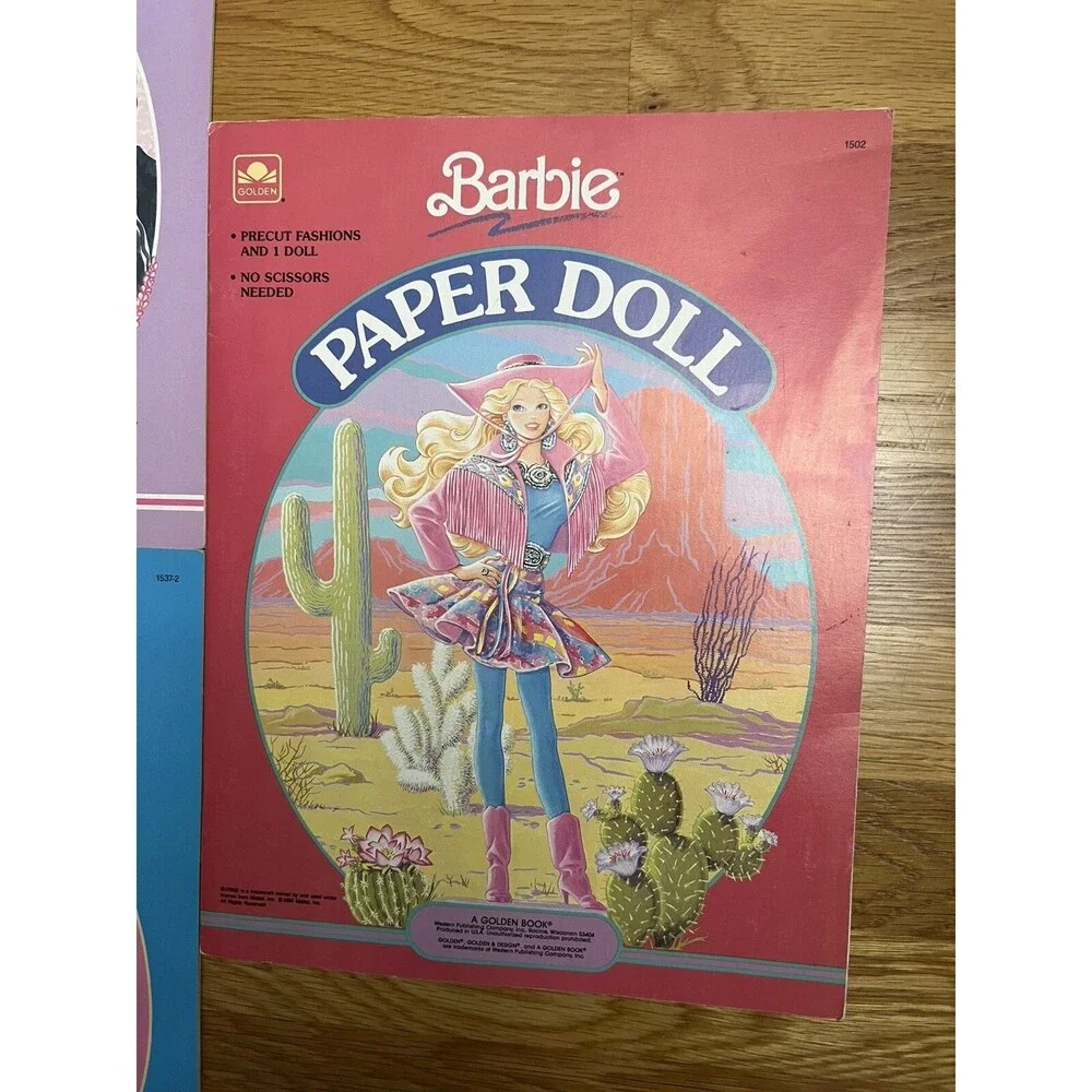 Vintage Barbie Paper Doll Lot of 5 Golden Book Lot - Picture 2 of 14